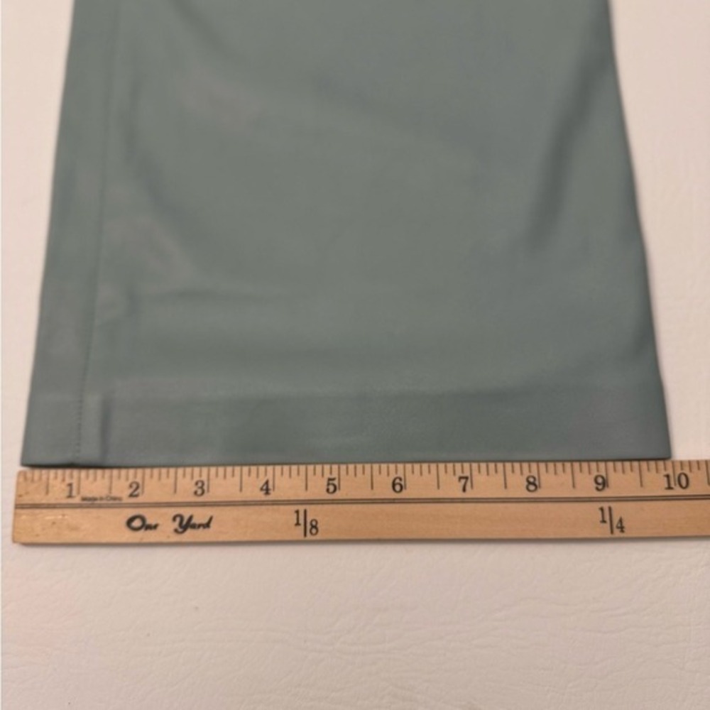 Express Mint Faux Leather Pants Wide Leg High Rise Size 8 - Picture 8 of 9